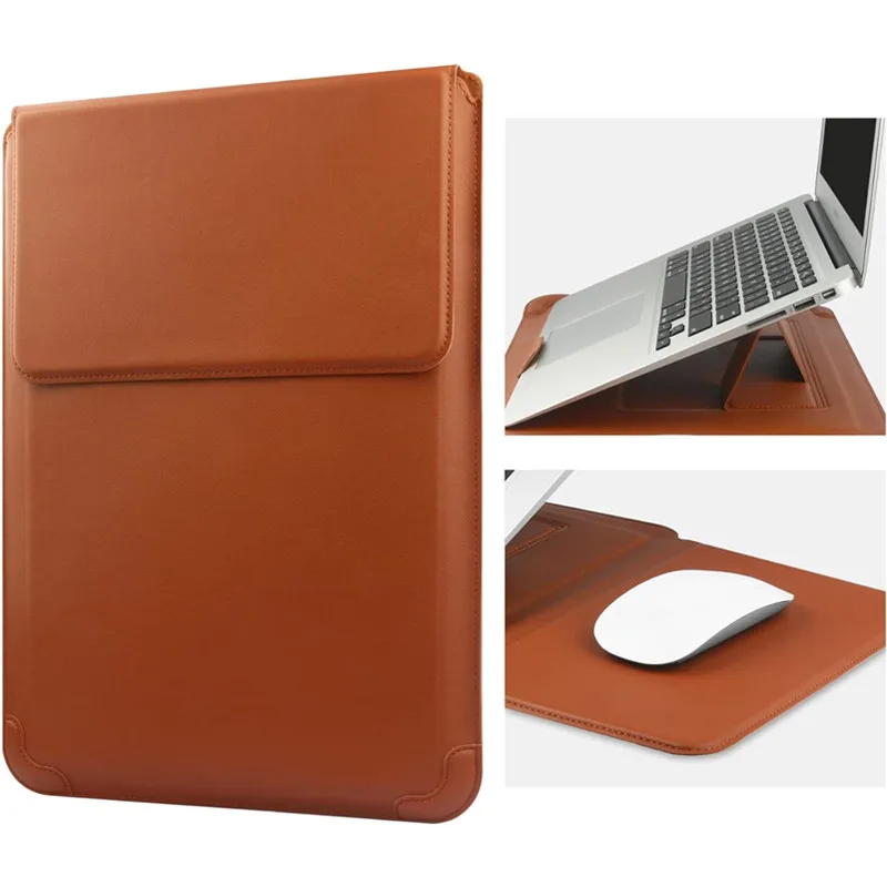 Laptop Accessories Pouch - حقيبة كمبيوتر محمول جلدية محمولة لماك