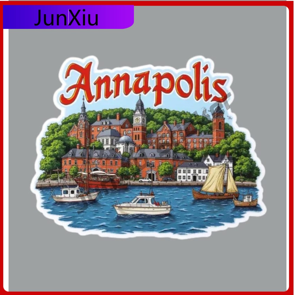 Laptop Accessories Logo - ملصق سفر مخصص من Annapolis Maryland