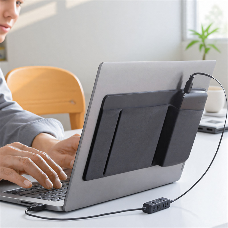 Laptop Accessories Pouch - حقيبة تخزين ذاتية اللصق للفأرة، حقيبة
