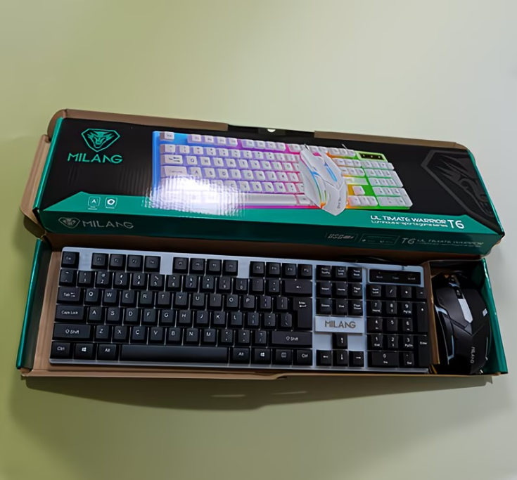 مجموعة لوحة مفاتيح وماوس للألع - مراجعة Laptop Accessories Combo Set وسعره