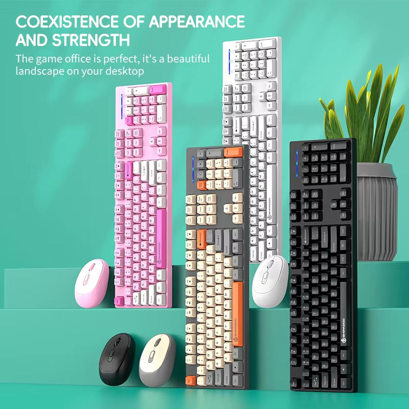 شيبادو 2.4G لوحة مفاتيح وفأرة  - مراجعة Laptop Accessories Combo Set وسعره