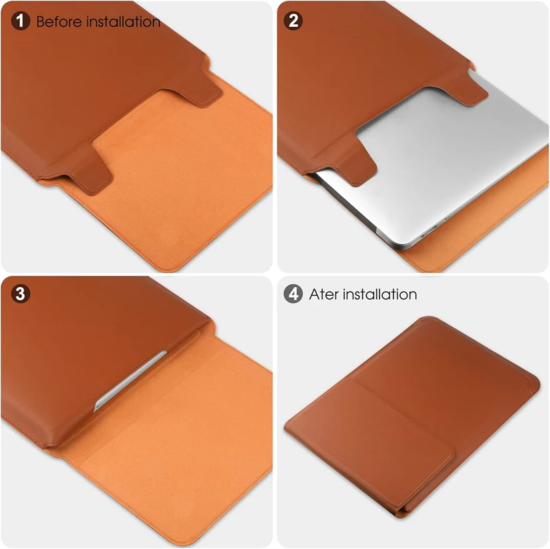 حقيبة كمبيوتر محمول جلدية محمو - مراجعة Laptop Accessories Pouch وسعره