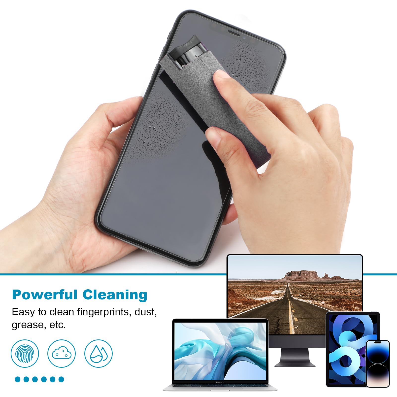 زجاجة رذاذ لشاشة الهاتف المحمو - مراجعة Laptop Accessories Kit وسعره