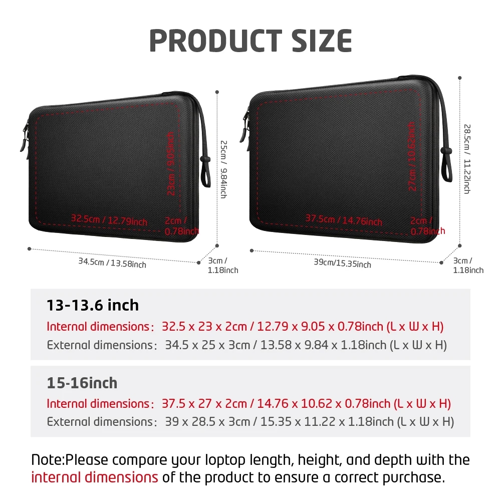 حقيبة حماية للابتوب مقاس 13 و1 - مراجعة Laptop Accessories Pouch وسعره